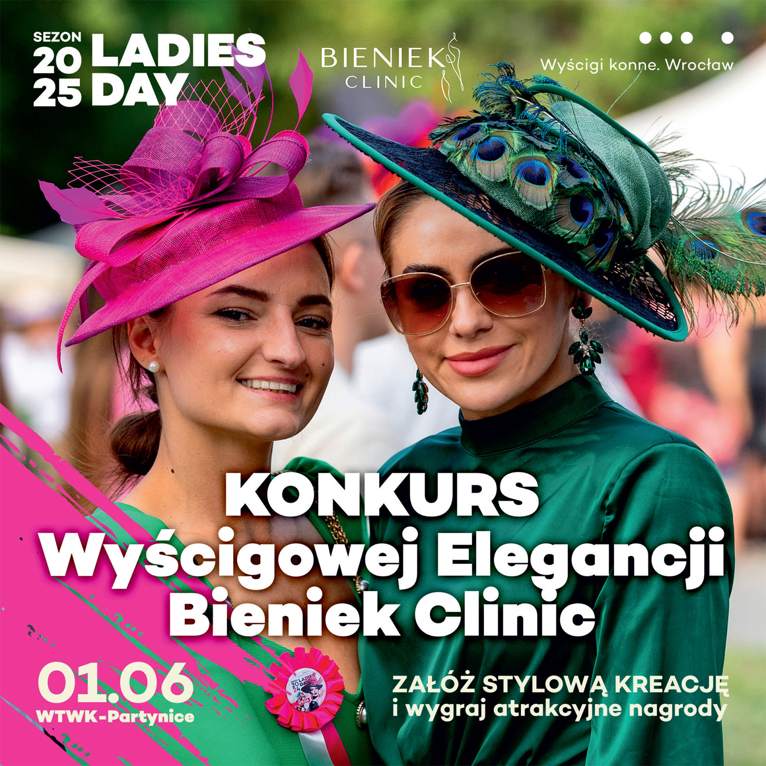 img: Ladies Day 2025 – Konkurs Wyścigowej Elegancji Bieniek Clinic